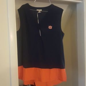 Auburn sleeveless blouse
